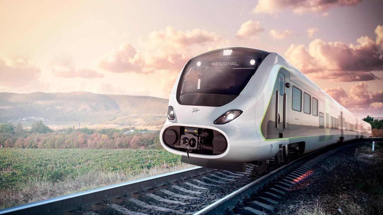 The EMU Talgo, flexible and adaptable train that can run at up to 160km/h. Source: Talgo