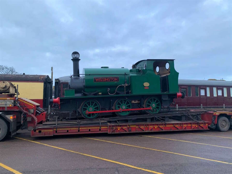 Steam locomotive Wissington returns to its North Norfolk Railway home