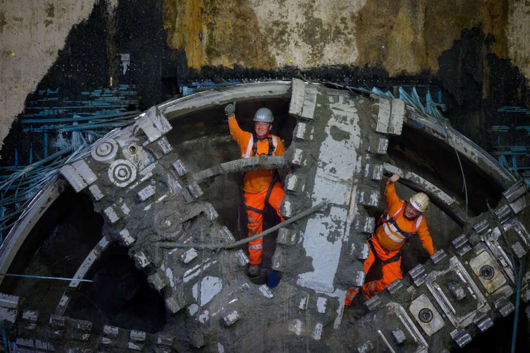 Tunnel Boring Machine completes boring HS2 Euston logistics tunnel