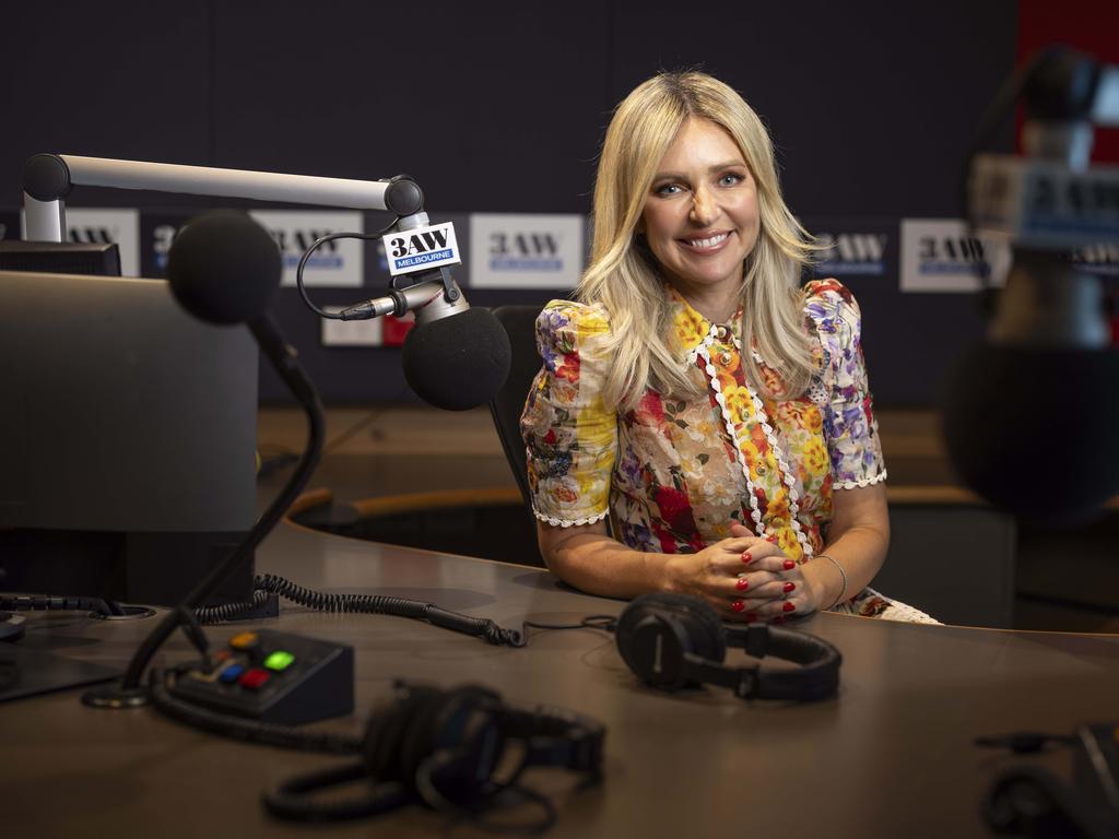 Jacqui Felgate at the 3AW studio. Picture: Wayne Taylor