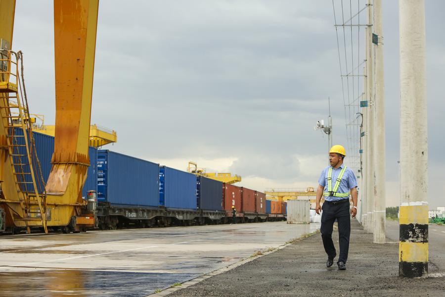 Guardians of China-Europe freight trains at Horgos railway port