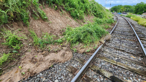 New York rail museum closed by flooding