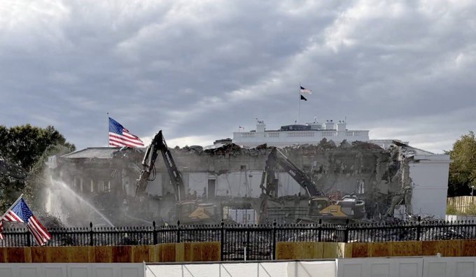 Trump Breaks Ground on $250 Million White House Ballroom Amid East Wing Demolition