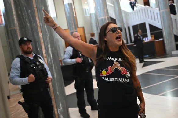Senator Lidia Thorpe Threatens to Burn Down Parliament House at Pro-Palestine Rally