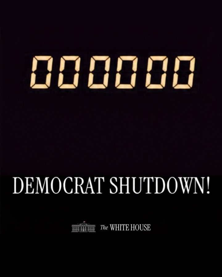 U.S. Government Shuts Down After Congress Fails on Funding Resolution