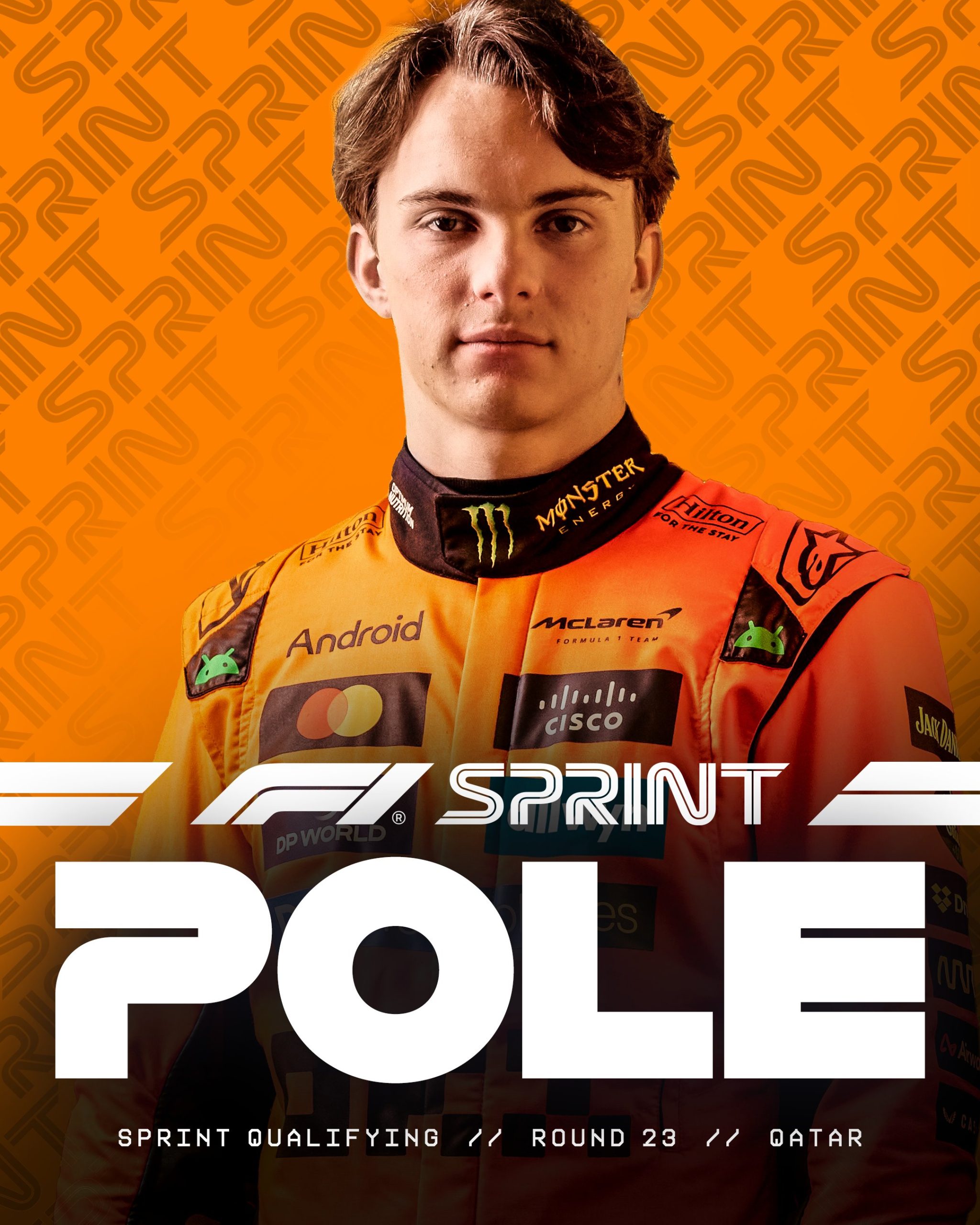 Piastri Claims Pole for Qatar F1 Sprint with McLaren Sweep of Top Three