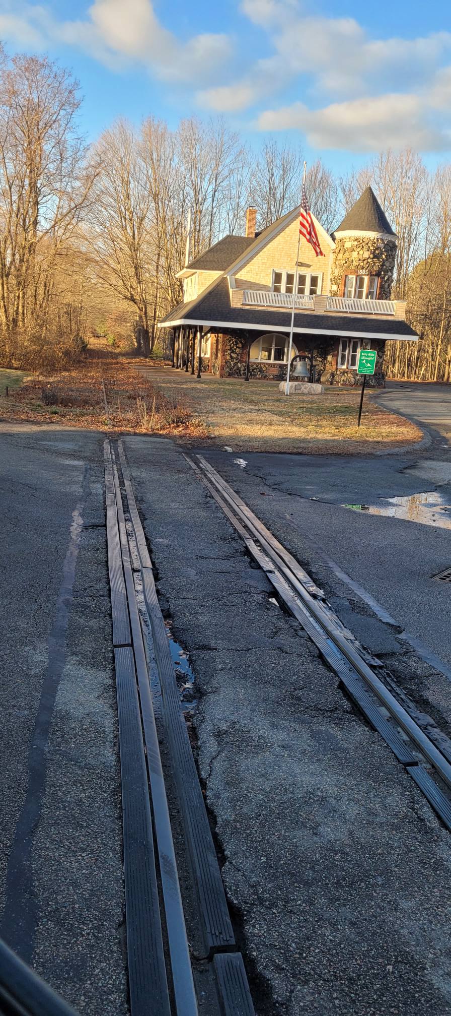 Old train station preservation in Millis, MA