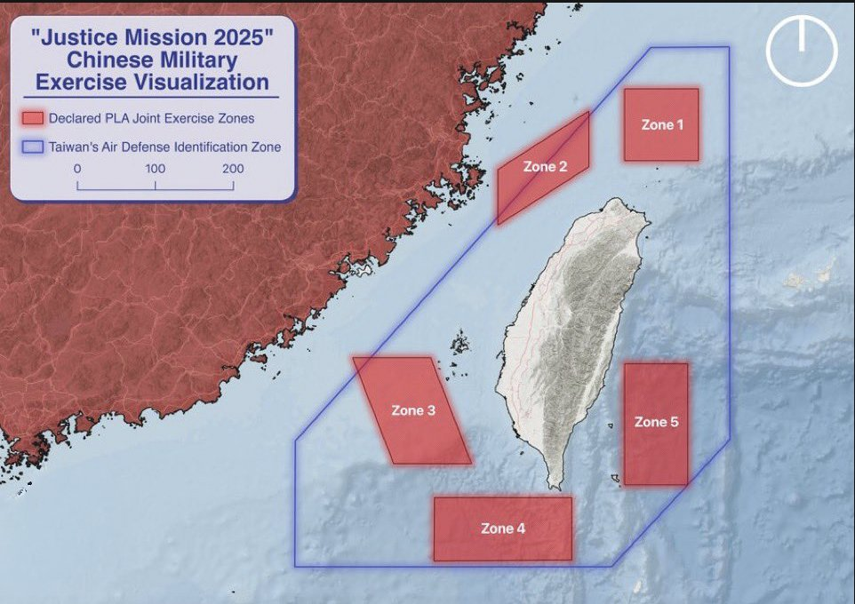 China Launches Major Military Drills Around Taiwan