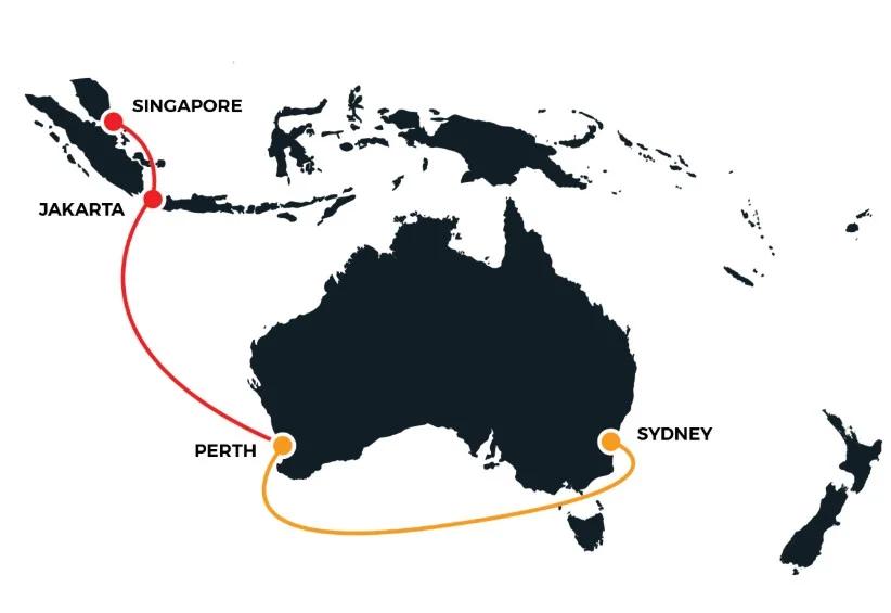 Indigo West Subsea Cable Damaged between Australia and Singapore