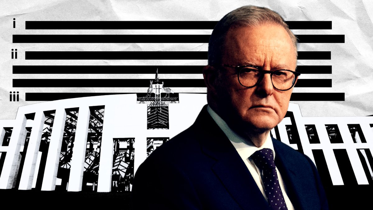 A serious man in a dark suit and glasses over a black‑and‑white collage of bars and a building, suggesting an inquiry or investigation.