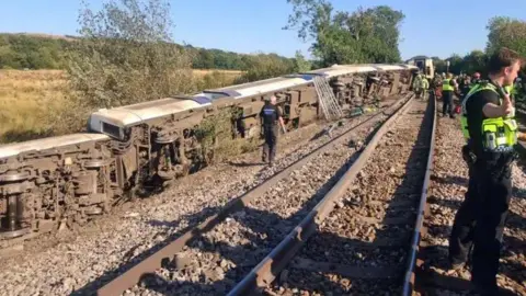 Two seriously hurt as passenger train derails in Sussex
