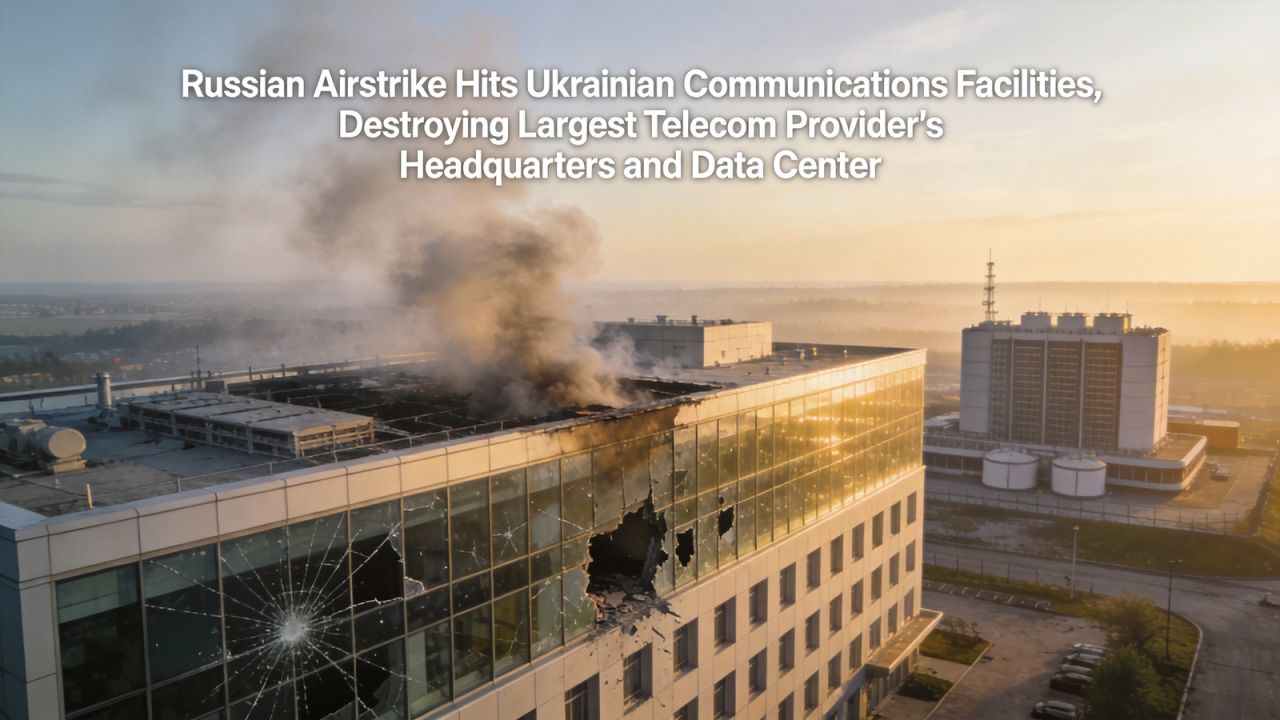 Ukraine’s Largest Telecom HQ and Data Centres Hit in Russian Strikes
